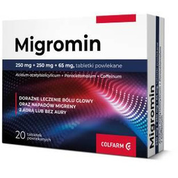 MIGROMIN, Lek na silny ból głowy oraz napady
