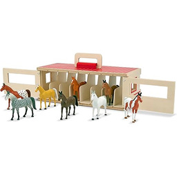 Melissa & Doug stajnia z końmi pokazowymi zabawa