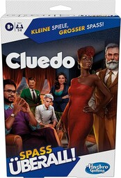 Hasbro Gaming Cluedo kompaktowa, przenośna gra dla 3-6