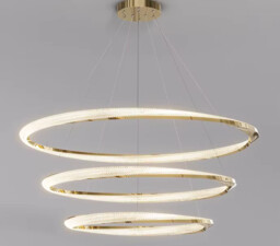 Lampa sufitowa złota połysk LED 80x60x40cm 130Watt L167