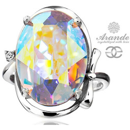 Kryształy Special Pierścionek Aurora Srebro