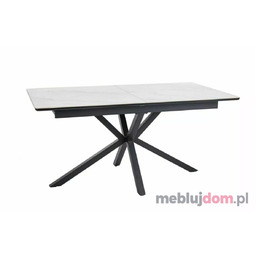Stół LOGAN Signal 90x160-200, Biały + czarny