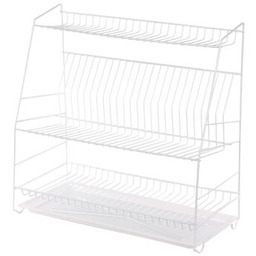 Suszarka do naczyń 3-poziomowa 50 cm biała