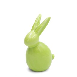 Eurofirany Figurka wielkanocna 242d 10x7x16 Zajączek zielona