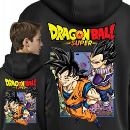 Dragon Ball Ciepła Bluza Dziecięca Kangurka Anime Son