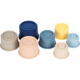 Silikonowe kubeczki do układania i zabawy dla dzieci