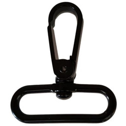 Karabinek 40x60mm karabińczyk zapięcie Czarny lak