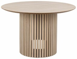 Stół okrągły Linley, do jadalni, salonu, designerski, drewniany