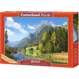 CASTORLAND 2000 elementów puzzli, schronienie górskie w Alpach,