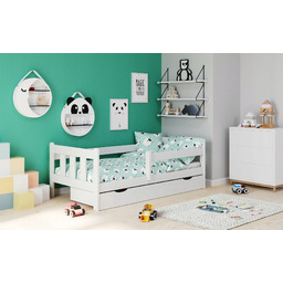 Marinella biały łóżko dziecięce z szufladą Halmar