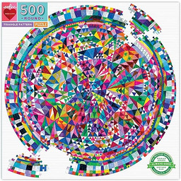 eeBoo- Puzzle okrągłe 500 elementów Trójkątny wzór