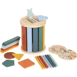 Sorter Montessori z bębnem i elementami do wkładania