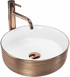 Rea Umywalka nablatowa Rea Sami Brush Rose Gold
