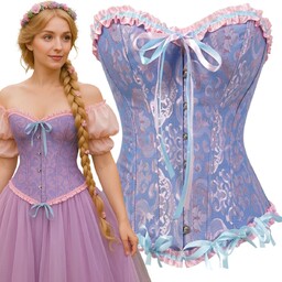 GORSET OVERBUST SZNUROWANY WIĄZANY MODELUJĄCY TALIĘ GOTYCKI COSPLAY