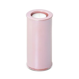 Eurofirany Świecznik ceramiczny Simona 1 7x7x15 różowy