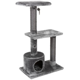 Erebus Drapak dla Kota Ciemnoszary 58x38x103,5cm - Otwarte