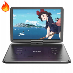 Odtwarzacz DVD Przenośny 17.5" Obrotowy Ekran Konsola