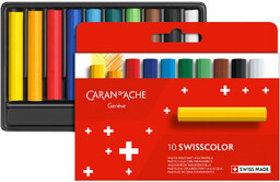 Kredki woskowe (świecowe) 10 kolorów SWISSCOLOR CARAN D''ACHE/CD7002-810/