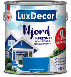 Impregnat do elewacji drewnianych Njord bezchmurne niebo 2,5