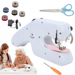 Mini Maszyna Do Szycia Na Baterie Ręczna Akcesoria