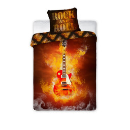 Faro Pościel bawełniana 160x200 Gitara 2697 młodzieżowa