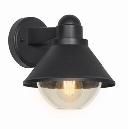 Candellux Saginia lampa ogrodowa kinkiet 23,5x20,5cm czarny 1x40W