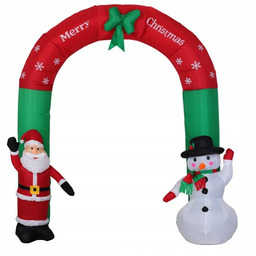 Mikołaj Bałwan Dmuchany Bramka Led 250x200cm