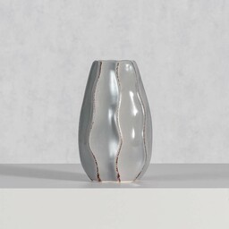 Wazon Onda 19cm light grey, 11 x 19