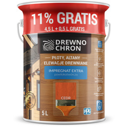 Impregnat EXTRA powłokotwórczy cedr 4,5L+11% gratis