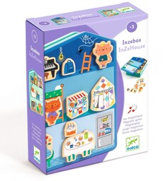 Magnetyczne puzzle 40 el Domek kotków Djeco DJ03089