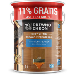 Impregnat EXTRA powłokotwórczy dąb 4,5L+11% gratis