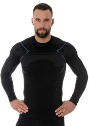 Bluza męska Brubeck THERMO Czarny / Niebieski