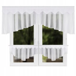 Firana Gotowa Z Zazdroskami Komplet Biała 200 x