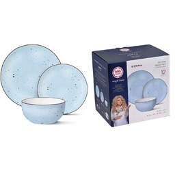 Komplet Magda Gessler Serwis Obiadowy Porcelana Talerz Nakrapiany