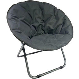 ENERO CAMP FOTEL CAMPINGOWY MOON 82x68x79CM CIEMNY SZARY