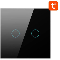 Avatto Dotykowy Włącznik Światła ZigBee ZTS02-EU-B2 Podwójny TUYA