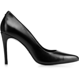 Szpilki skórzane klasyczne czarne