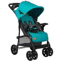LIONELO Wózek dziecięcy Emma Plus Turkusowo-czarny