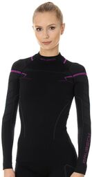 Bluza damska Brubeck THERMO Czarny / Różowy