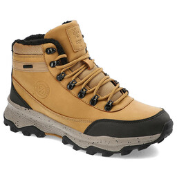 Cross Jeans Beżowe Trekkingi Ocieplane Buty Męskie