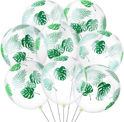 Balony lateksowe Liście tropikalne - 27 cm -