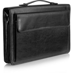 Aktówka skórzana biwuar Tizano BWS17 czarna