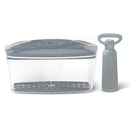 Pojemnik próżniowy na żywność SeeYoo 2,7 l stalowy
