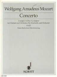 CONCERTO A MAJOR FOR CLARINET AND ORCHESTRA K