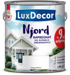 Impregnat do elewacji drewnianych Njord śniegi północy 2,5