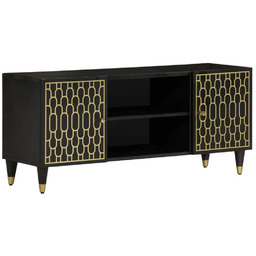 Elior Czarna niska szafka pod telewizor T1-M09