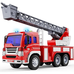 GizmoVine Samochód strażacki, napędzany tarciem, skala 1/16, zabawka