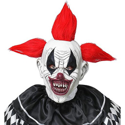 Widmann 03296 - Maska Killer Clown, z włosami,