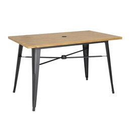 Bolero Stół zewnętrzny 1200x760x(h)760 mm, jasne drewno