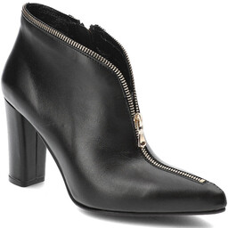 Simen Czarne Botki Modne Buty Damskie